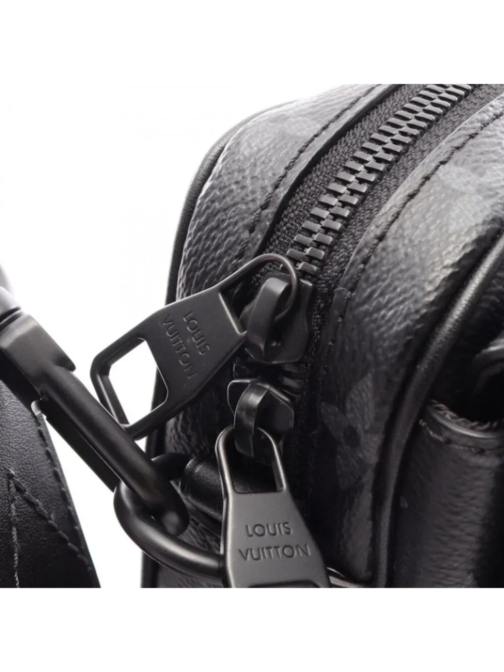 Louis Vuitton Shoulder Bag Steamer Messenger Monogram Eclipse Leather